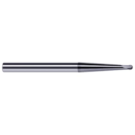 High Helix End Mill For Medium Alloy Steels - Ball, 0.0310 (1/32), Number Of Flutes: 2